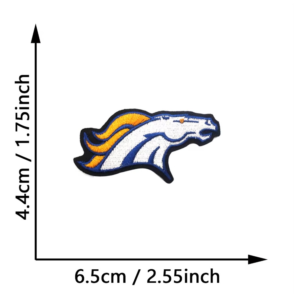 Denver Broncos NFL Patches DIY Football All Teams Embroidered Waddle Nix